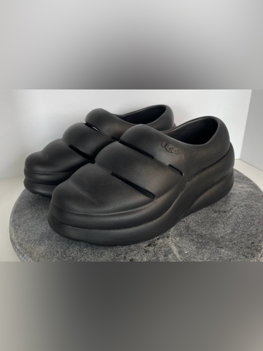 Ugg Sport Yeah Black Rubber Shoes Clogs Sandals 7
